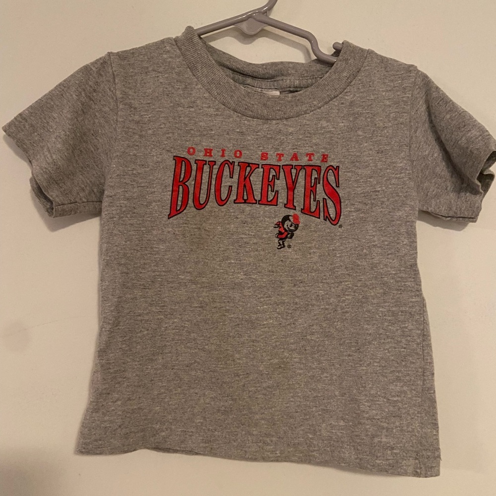 EXCHANGE Kids Gray Ohio State Buckeyes Tee